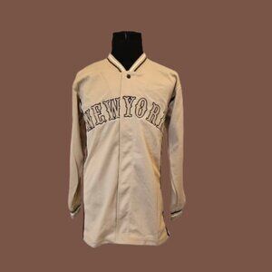 TEAM SPORTS NEW YORK # 03 MEN"S SNAP BUTTON JACKET - SIZE MEDIUM
